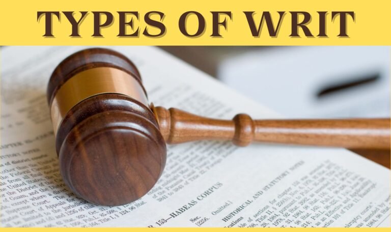 Types of Writ